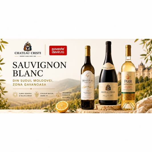 Trei feluri de a descoperi Sauvignon Blanc de la Chateau Cristi