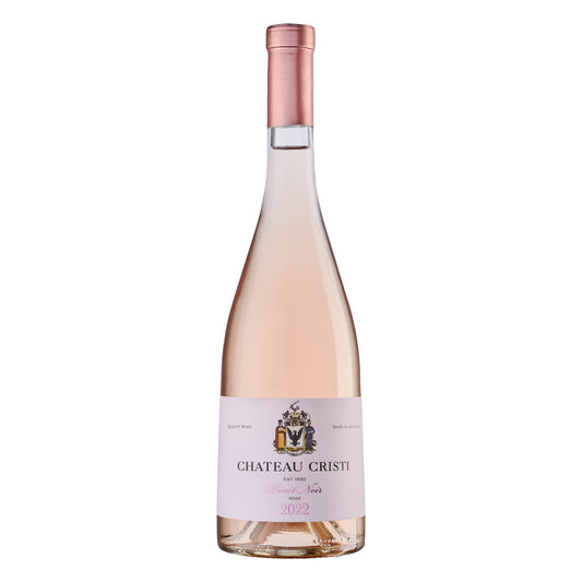 Culoarea sa roz pal, luminoasa si eleganta, anunta un vin proaspat si expresiv