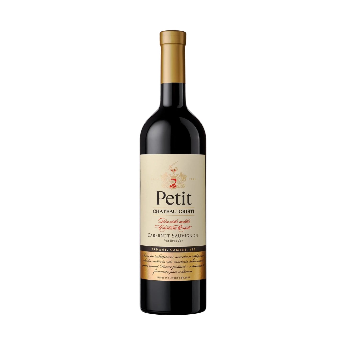 Petit Cabernet Sauvignon Chateau Cristi sticla 0.75L vin rosu sec Moldova