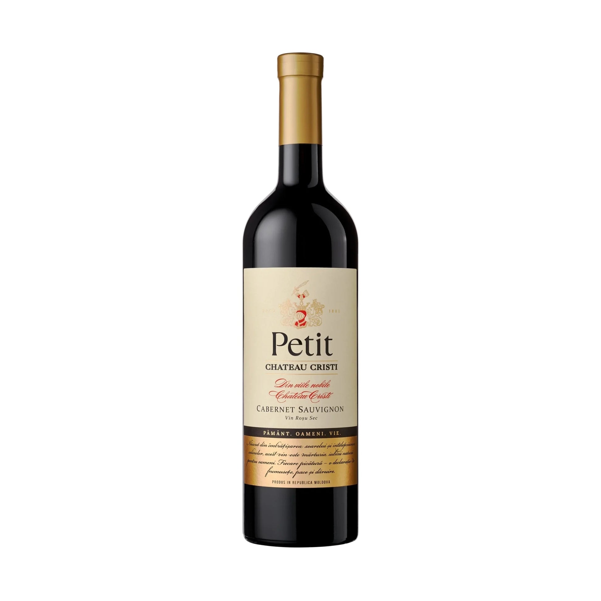 Petit Cabernet Sauvignon Chateau Cristi sticla 0.75L vin rosu sec Moldova
