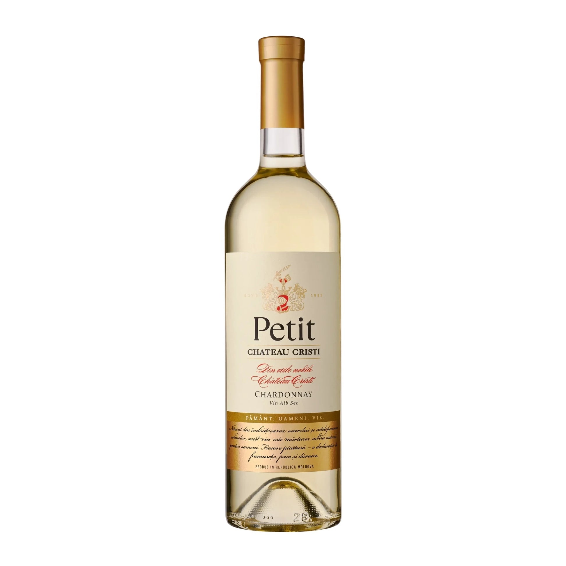 Petit Chardonnay vin alb sec Chateau Cristi sticla 750ml