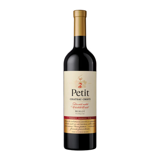 Petit Merlot Chateau Cristi sticla 0.75L vin rosu sec Moldova