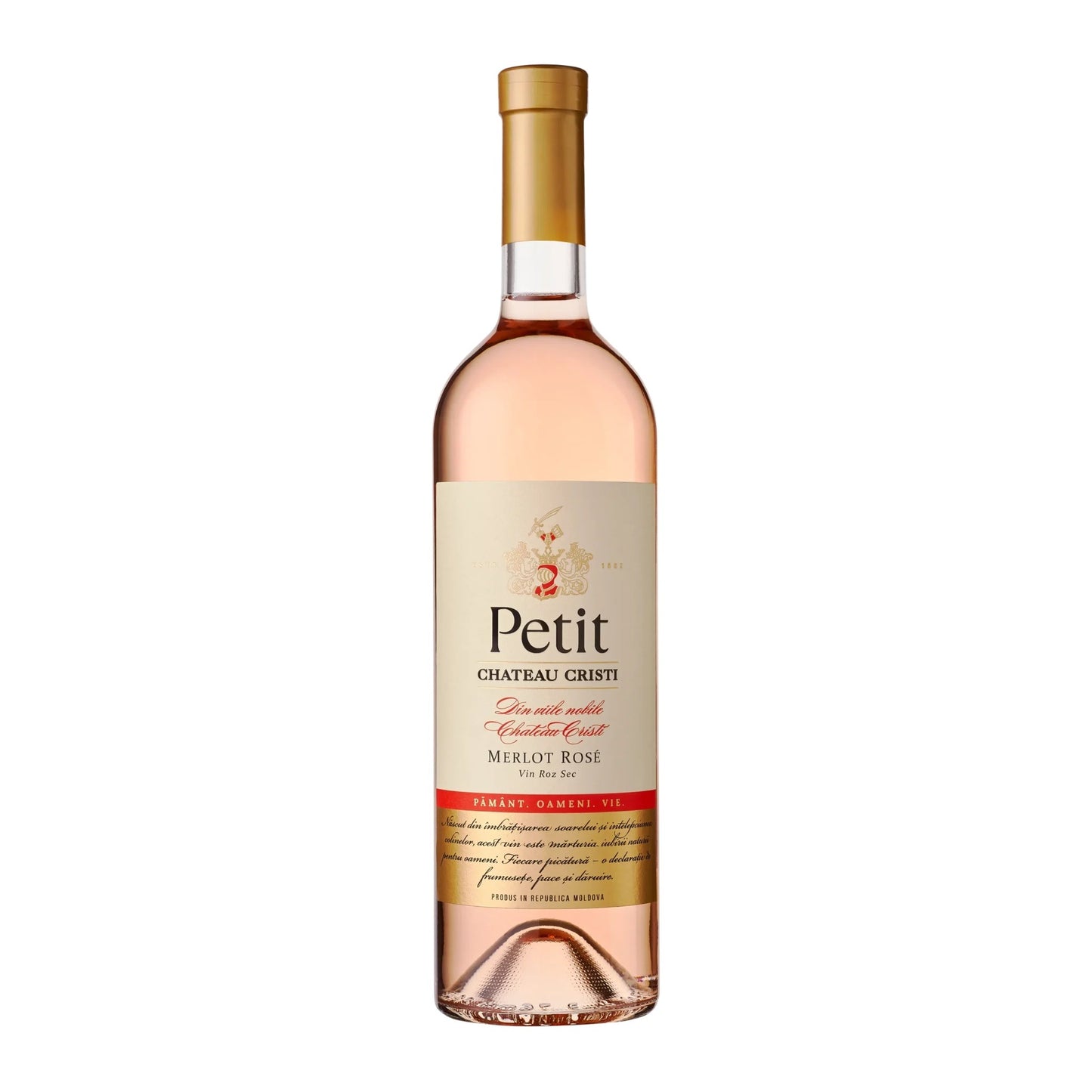 Petit Merlot Rose vin rose sec Chateau Cristi sticla 750ml