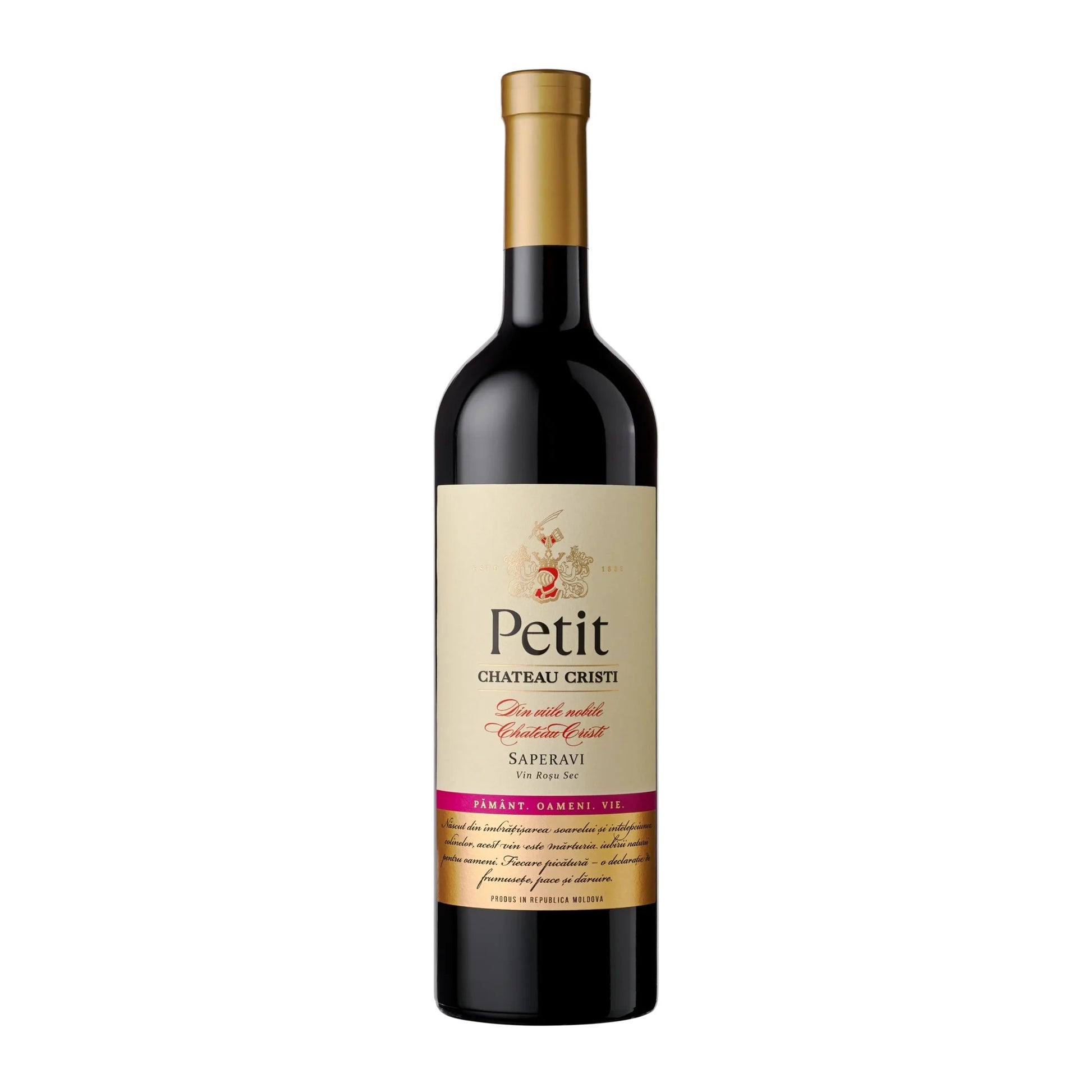 Petit Saperavi Chateau Cristi sticla 0.75L vin rosu sec Moldova