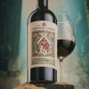 Video cu sticla Chateau Cristi Family Reserve Cabernet Franc 2020 langa pahar de vin rosu